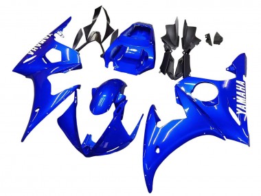 Best 2005 Yamaha YZF 600 R6 Motorcycle Fairings - Blue