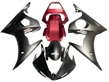 Best 2005 Yamaha YZF 600 R6 Motorcycle Fairing - Matte Black Red