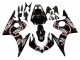 2005 Yamaha YZF 600 R6 Motorcycle Fairings - Glossy Black White Lucky Strike Motul