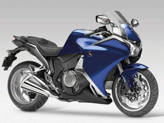 2010-2014 Honda VFR 1200 Motorcycle Fairings - Blue Black