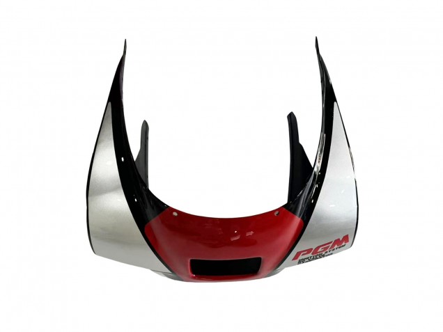 1988-1989 Honda NSR250R Motorcycle Fairings - Silver Red Glossy Black
