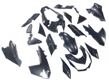 Best 2010-2013 Kawasaki Z1000 Motorcycle Fairings - Black Carbon Fiber