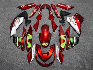 Best 2010-2013 Kawasaki Z1000 Motorcycle Fairings - Red White Green Monster 46