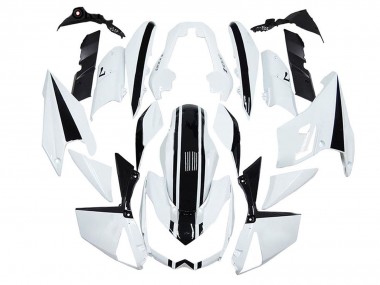 Best 2010-2013 Kawasaki Z1000 Motorcycle Fairings - White Black