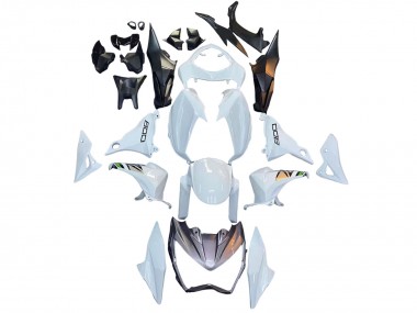 Best 2013-2018 Kawasaki Z800 Motorcycle Fairings - White Green Silver Black