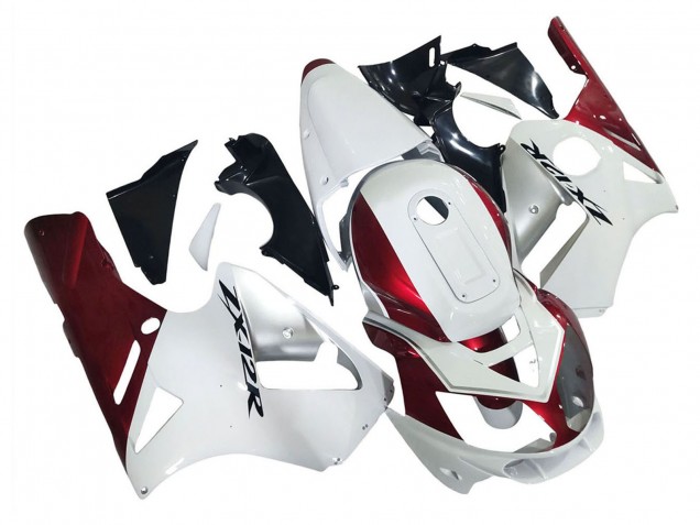 2002-2006 Kawasaki ZX12R Motorcycle Fairings - White Red Black