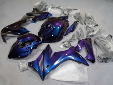 Best 2021-2023 Honda CBR650R Motorcycle Fairings - Chameleon Blue Purple