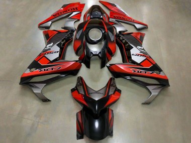 Best 2021-2023 Honda CBR650R Motorcycle Fairings - Red Silver Glossy Black