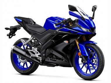 Best 2019-2024 Yamaha YZF R125 Motorcycle Fairings - Blue Matte Black