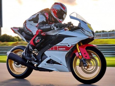 Best 2019-2024 Yamaha YZF R125 Motorcycle Fairings - White Red Yellow