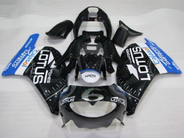 Best 1995-1997 Aprilia RS250 Motorcycle Fairings - Glossy Black White Blue Lotus