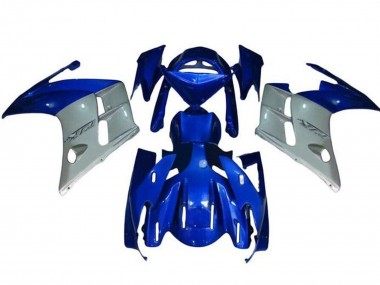 Best 2001-2006 Yamaha FJR1300 Motorcycle Fairings - Blue White