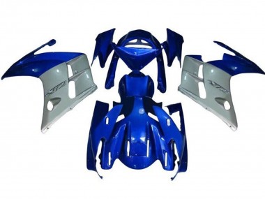 Best 2007-2012 Yamaha FJR1300 Motorcycle Fairings - Blue Silver