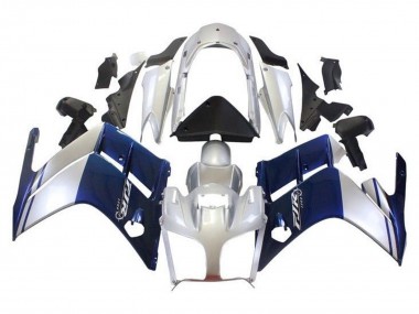 Best 2013-2015 Yamaha FJR1300 Motorcycle Fairings - Dark Blue Silver