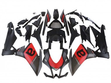 Best 2009-2015 Aprilia RSV4 1000 Motorcycle Fairings - Matte Black Red