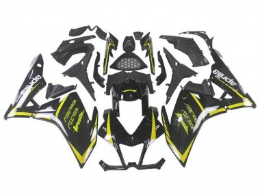 Best 2009-2015 Aprilia RSV4 1000 Motorcycle Fairings - Black Yellow