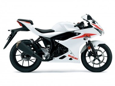 Best 2017-2025 Suzuki GSXR125 Motorcycle Fairings - White Red