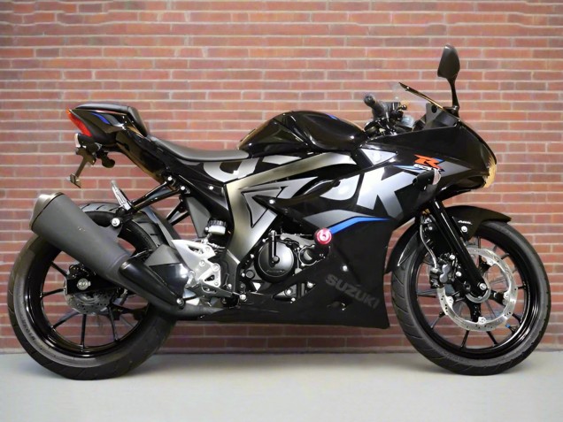 2017-2025 Suzuki GSXR125 Motorcycle Fairings - Black Silver Blue