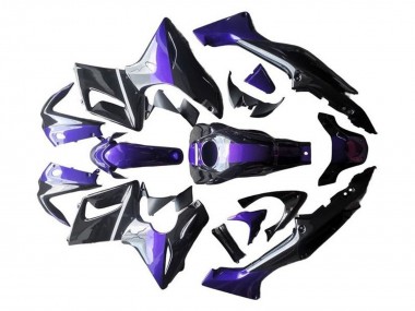 Best 2002-2006 Honda CBR125R Motorcycle Fairings - Silver Purple Glossy Black