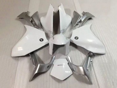 Best 2010-2014 Honda VFR 1200 Motorcycle Fairing - Silver White
