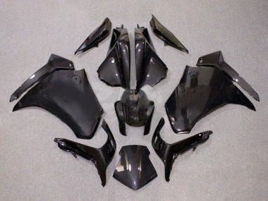 Best 2010-2014 Honda VFR 1200 Motorcycle Fairings - Black Carbon Fiber