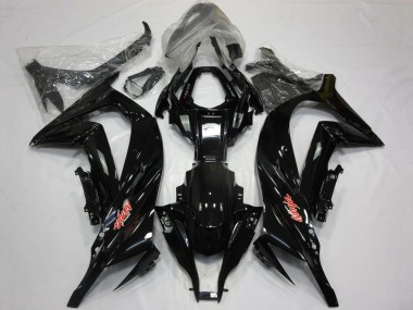 Best 2011-2015 Kawasaki ZX10R Motorcycle Fairings - Glossy Black Red