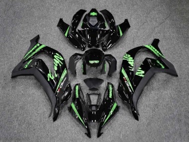 Best 2016-2020 Kawasaki ZX10R Motorcycle Fairings - Glossy Black Green