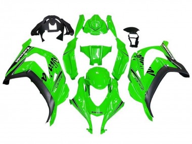Best 2016-2020 Kawasaki ZX10R Motorcycle Fairings - Green Black
