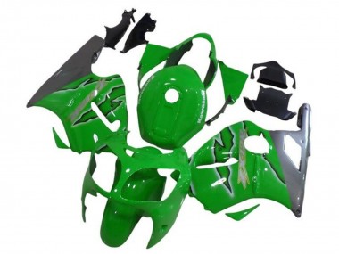 Best 2002-2006 Kawasaki ZX12R Motorcycle Fairings - Green Silver