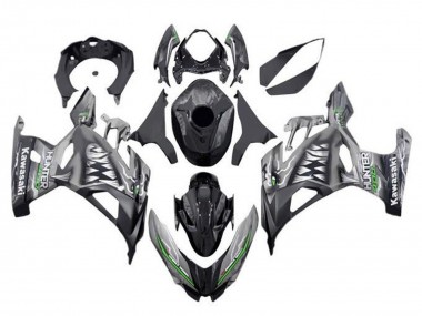 Best 2018-2024 Kawasaki Ninja 400 Motorcycle Fairings - Nardo Grey Black Shark