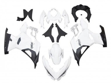 Best 2018-2024 Kawasaki Ninja 400 Motorcycle Fairings - White Black