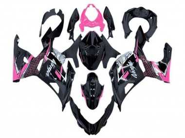 Best 2018-2024 Kawasaki Ninja 400 Motorcycle Fairing - Glossy Black Pink White
