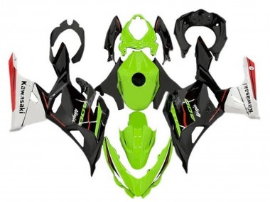 Best 2018-2024 Kawasaki Ninja 400 Motorcycle Fairings - Green Black White Red