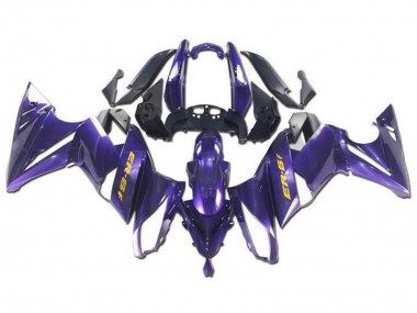 Best 2009-2011 Kawasaki Ninja ER6F Motorcycle Fairings - Purple Yellow