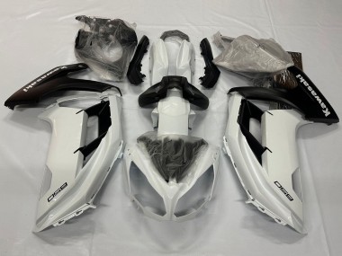 Best 2012-2016 Kawasaki Ninja 650 EX650 Motorcycle Fairings - Pearl White Matte Black