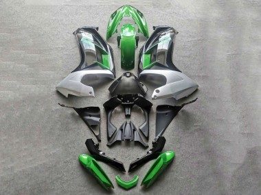 Best 2012-2016 Kawasaki Ninja 650 EX650 Motorcycle Fairings - Green Grey Black