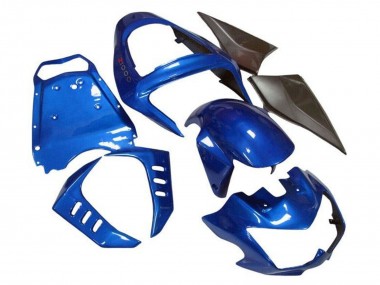 Best 2003-2006 Kawasaki Z1000 Motorcycle Fairings - Blue Matte Black