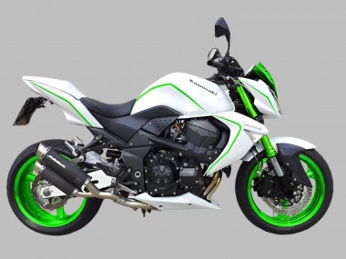 Best 2007-2009 Kawasaki Z1000 Motorcycle Fairings - White Green