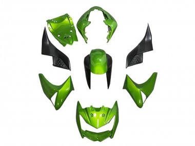 Best 2007-2009 Kawasaki Z1000 Motorcycle Fairings - Green Black