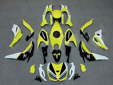 Best 2014-2019 Kawasaki Z1000 Motorcycle Fairings - White Yellow Black