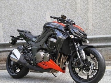 Best 2014-2019 Kawasaki Z1000 Motorcycle Fairings - Black Orange