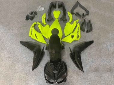 Best 2014-2019 Kawasaki Z1000 Motorcycle Fairings - Black Yellow
