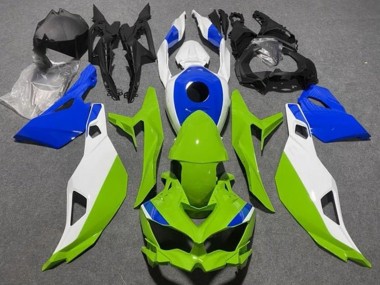 Best 2019-2025 Kawasaki ZX25R ZX-25R Motorcycle Fairings - White Blue Green