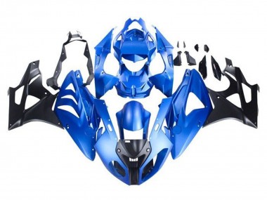 Best 2009-2014 BMW S1000RR Motorcycle Fairing - Blue Glossy Black