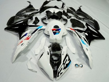 Best 2023-2024 BMW S1000RR Motorcycle Fairings - White Light Blue Red Glossy Black