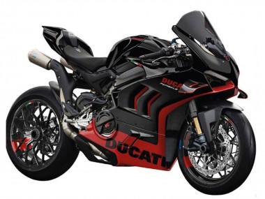 Best 2022-2024 Ducati Panigale V4 V4S Motorcycle Fairings - Black Red