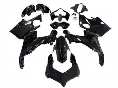Best 2018-2019 Ducati Panigale V4 V4S Motorcycle Fairings - Glossy Black