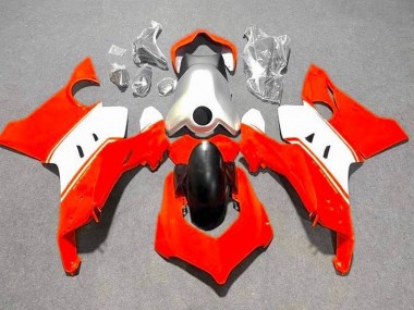 Best 2020-2021 Ducati Panigale V4 V4S Motorcycle Fairings - Silver White Red