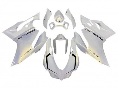 Best 2011-2014 Ducati Panigale 1199 Motorcycle Fairings - Pearl White Corse