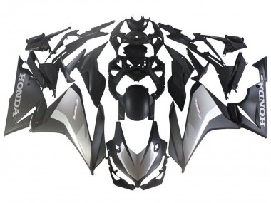 Best 2019-2021 Honda CBR500R Motorcycle Fairings - Silver Matte Black